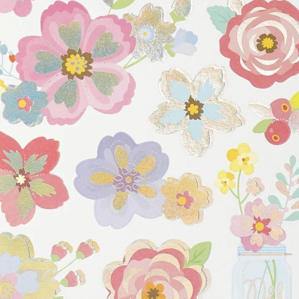 Klistermaerker - Forarsblomster, 1 Ark