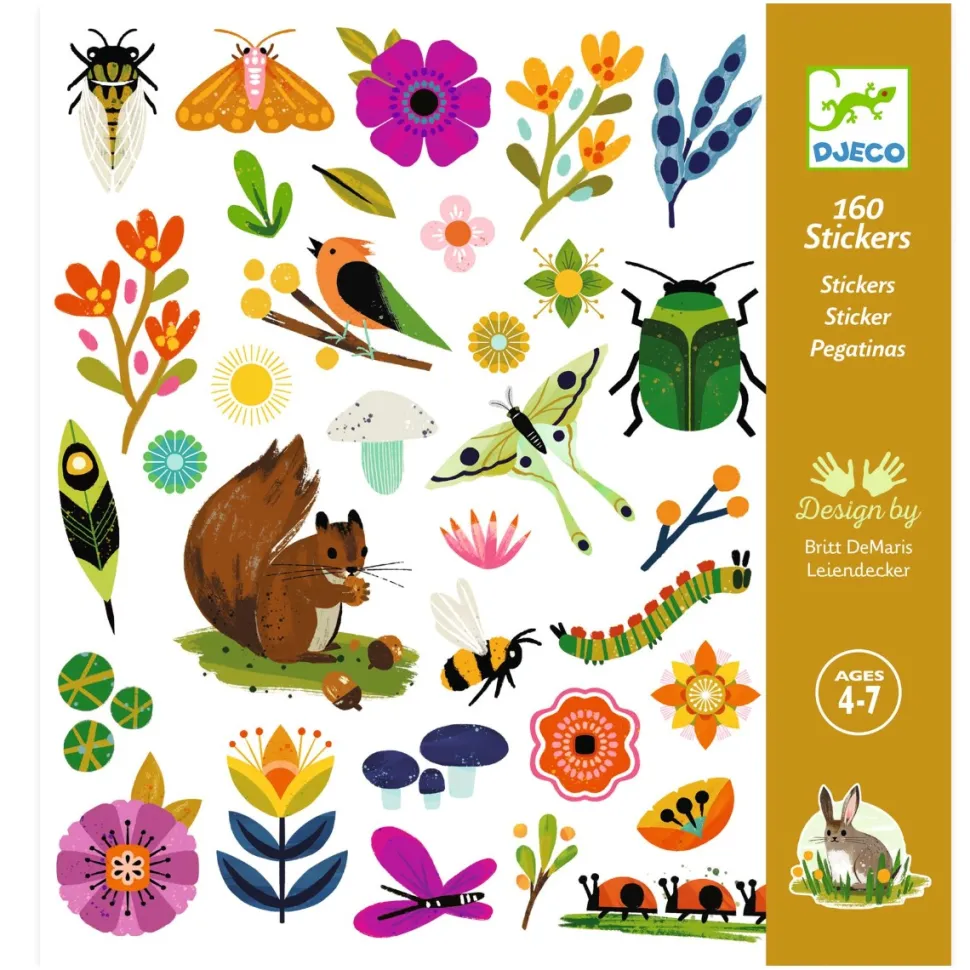 Klistermaerker - Haveliv, 160 Stk