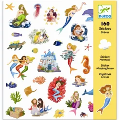 Klistermaerker - Havfruer, 160 Stk