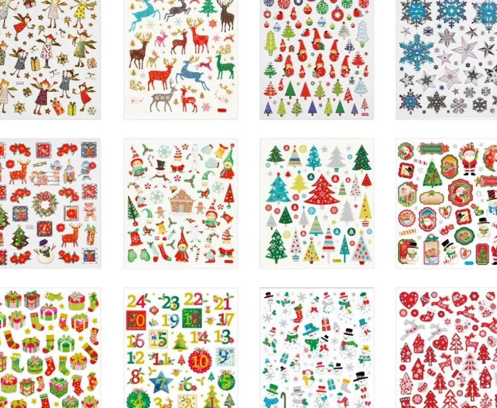 Klistermaerker - Jul, 12 Ark