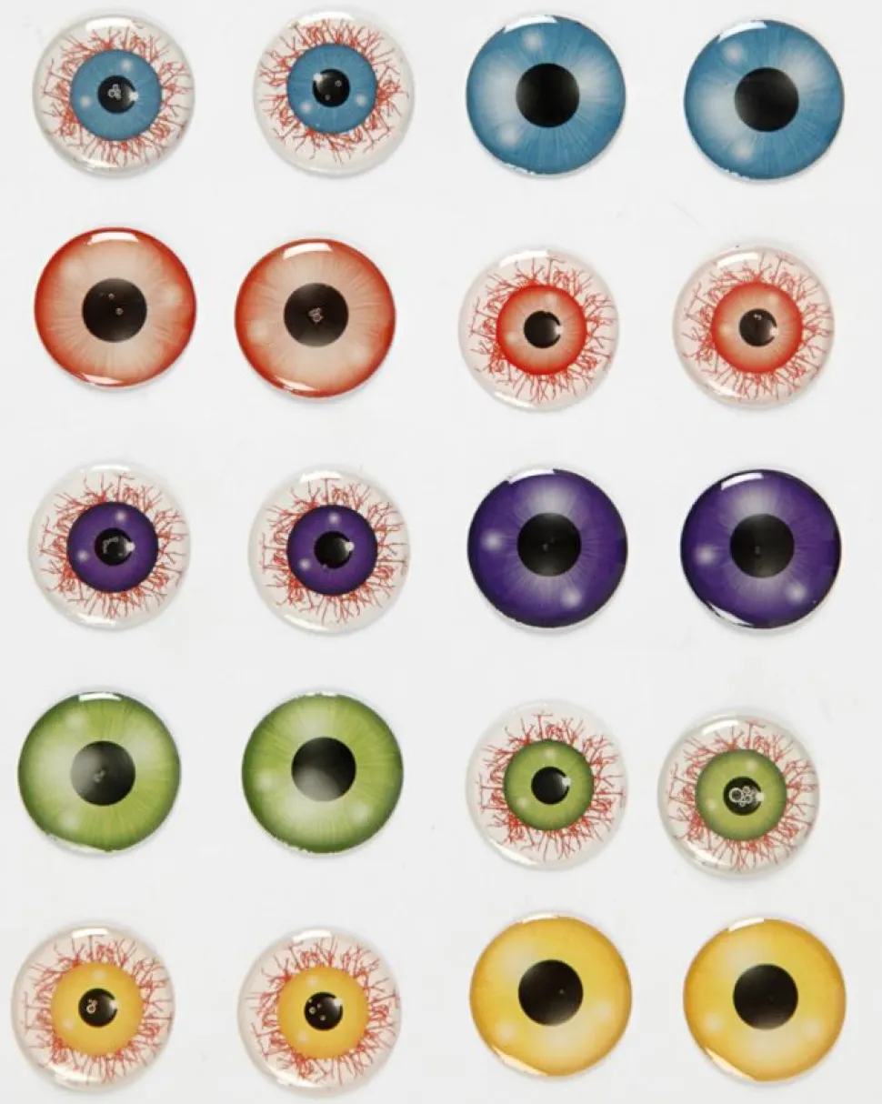 Klistermaerker - Ojne 3D, O 20 Mm, 1 Ark