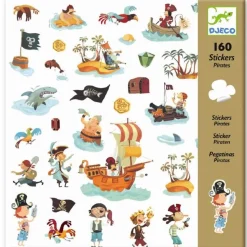 Klistermaerker - Pirater, 160 Stk