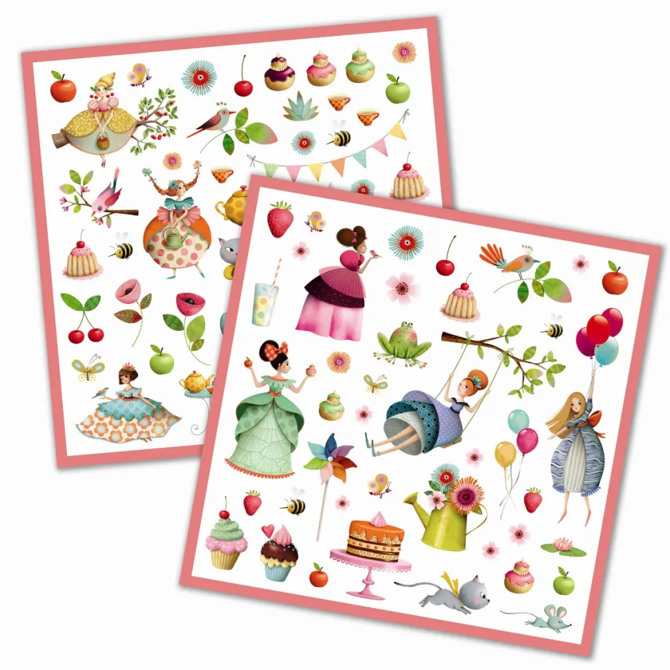 Klistermaerker - Prinsessens Te-Selskab, 160 Stk