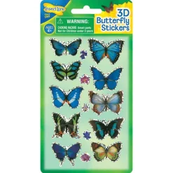 Klistermaerker 3D - Sommerfugle, 1 Ark