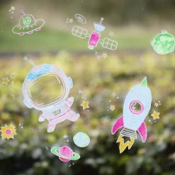 Kridttusser - Staerke Farver, 5 Stk