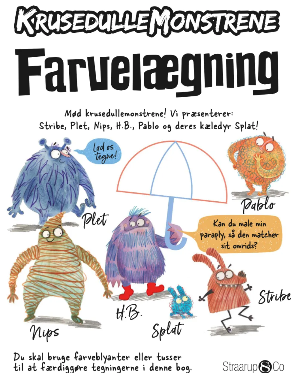 Krussedullemonstrene - Farvelaegning