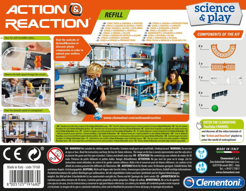 Kuglebane Action & Reaction Tilbehør - Spiral