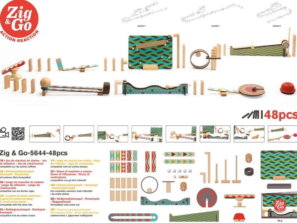 Kuglebane Zig & Go, 48 Dele