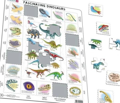 Larsen Puslespil - Lær Om Dinosaurer, 35 Brikker