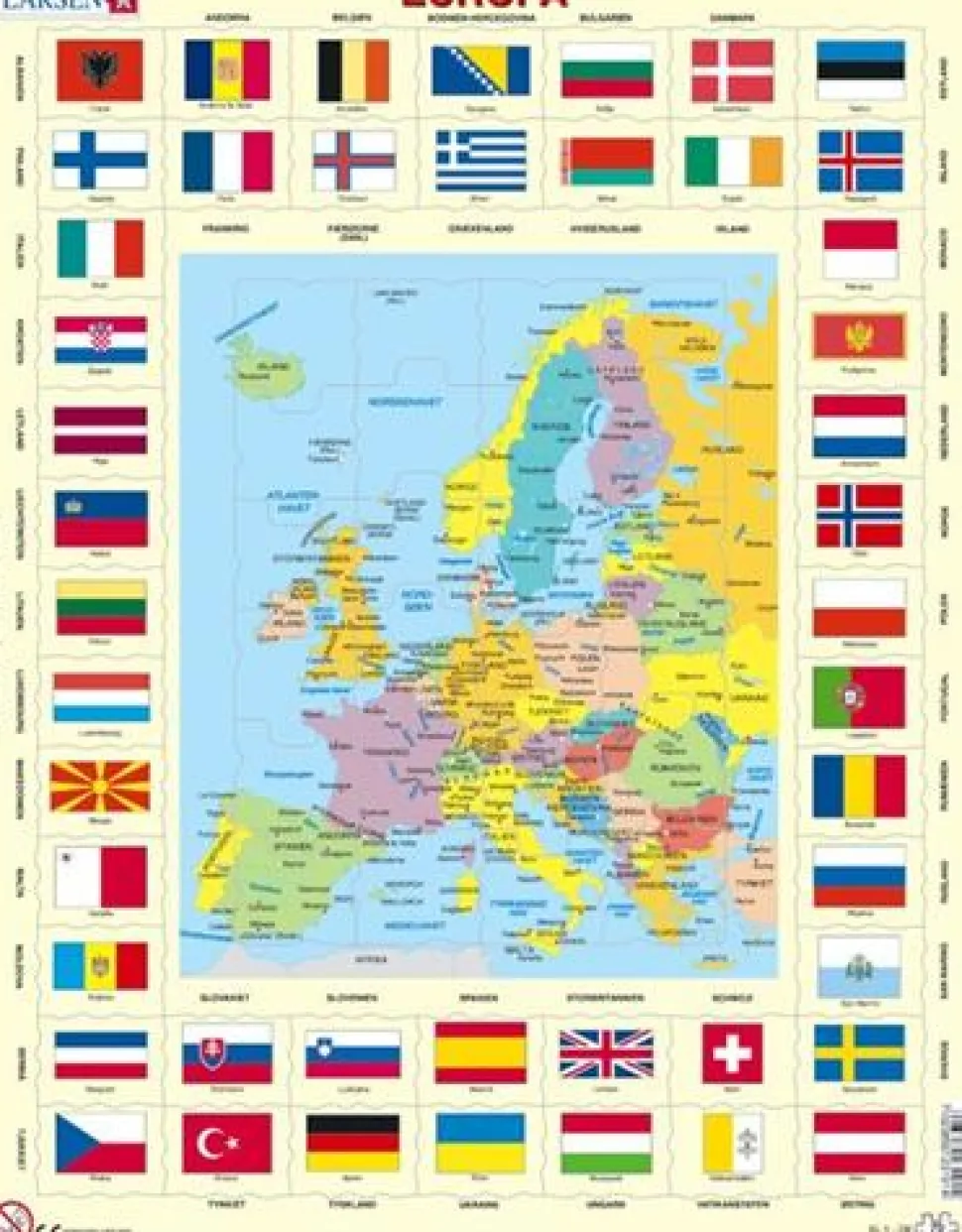 Larsen Puslespil Europas Flag