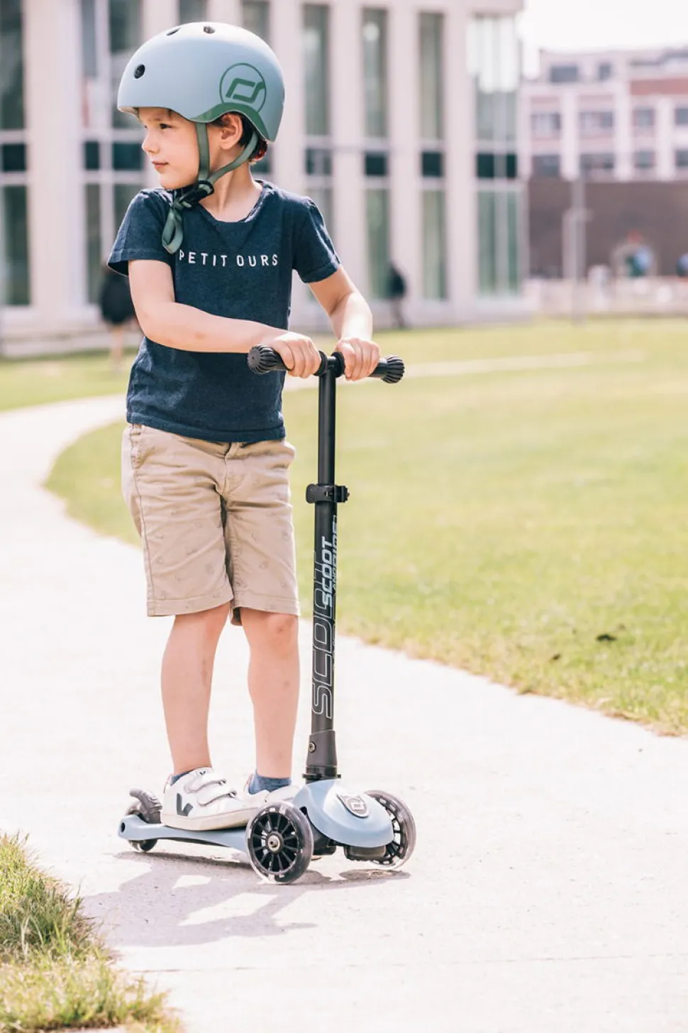 Løbehjul - Highwaykick 3 M. Led, Steel