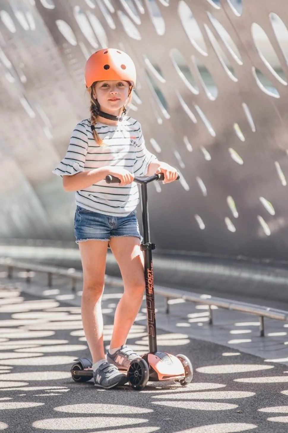 Løbehjul - Highwaykick 5 M. Led, Peach