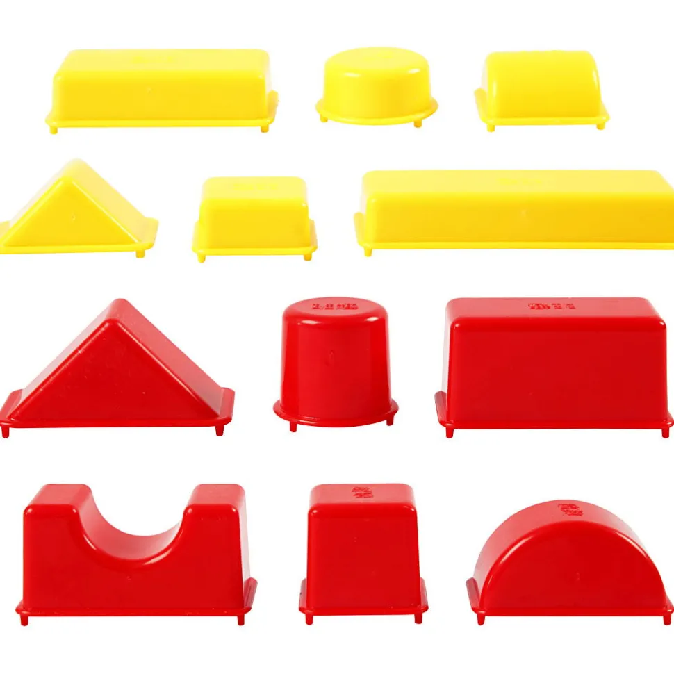 Legesand Sandforme - Geometri, 12 Stk