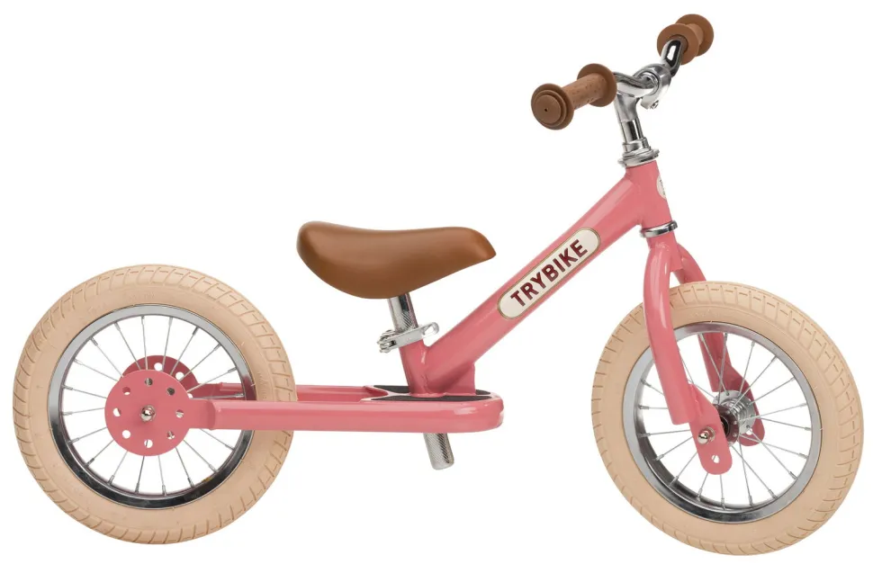 Lobecykel - Trybike Med To Hjul, Rosa