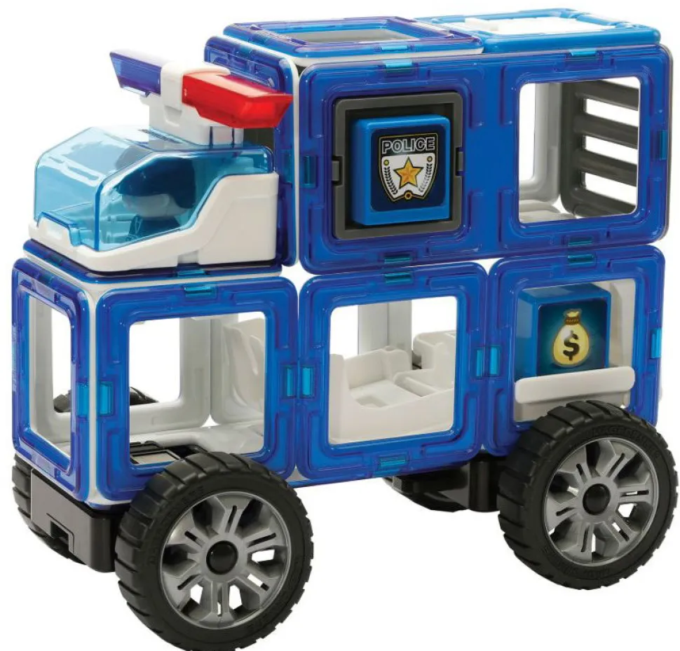 Magformers 50 Stk - Politistation Og Koretojer