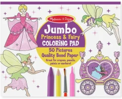 Malebog - Jumbo Med Prinsesser Og Feer