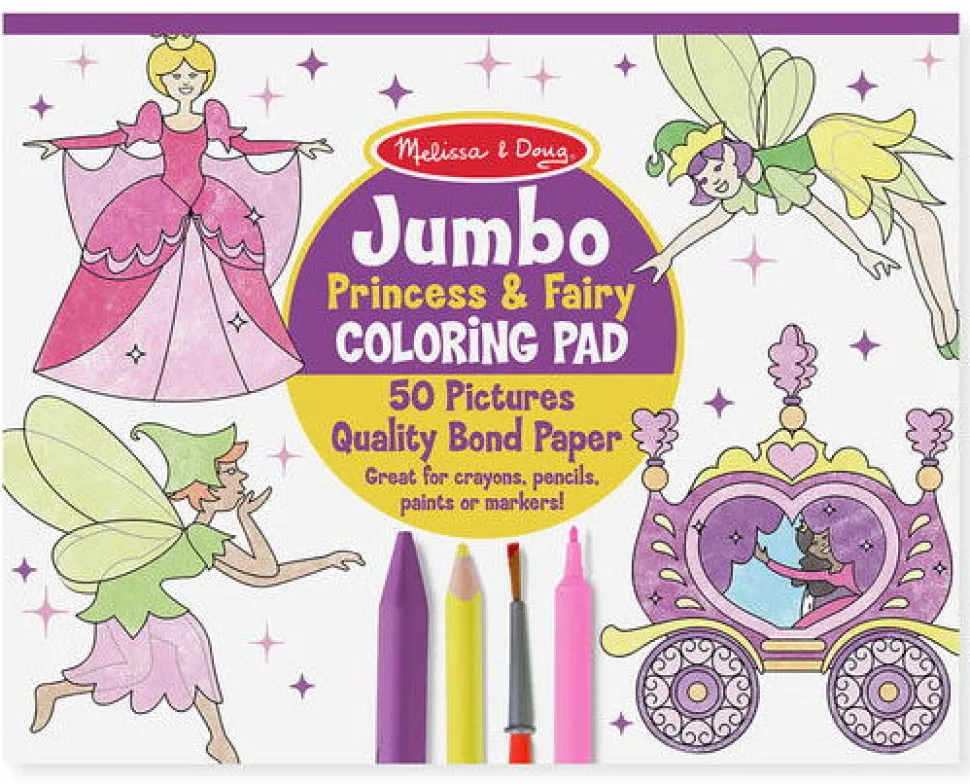 Malebog - Jumbo Med Prinsesser Og Feer