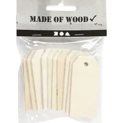 Manilamaerker 3 X 6 Cm - Natur, 10 Stk