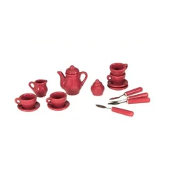 Miniature Tesaet Af Porcelaen - Cherry