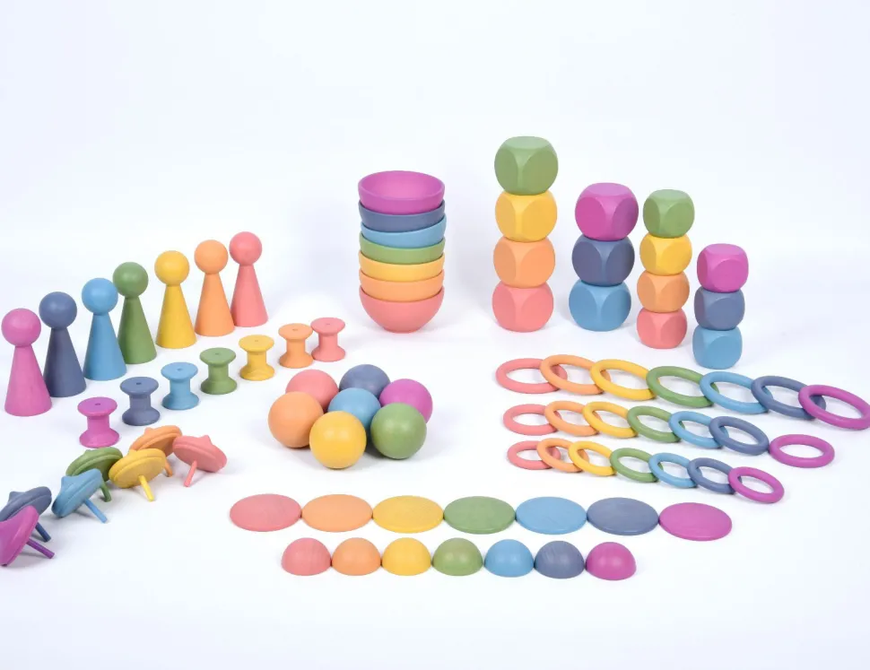 Montessori Regnbue Saet, 84 Dele