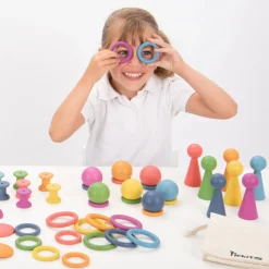 Montessori Regnbue Saet, 84 Dele