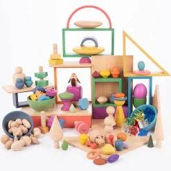 Montessori Regnbue Saet, 84 Dele