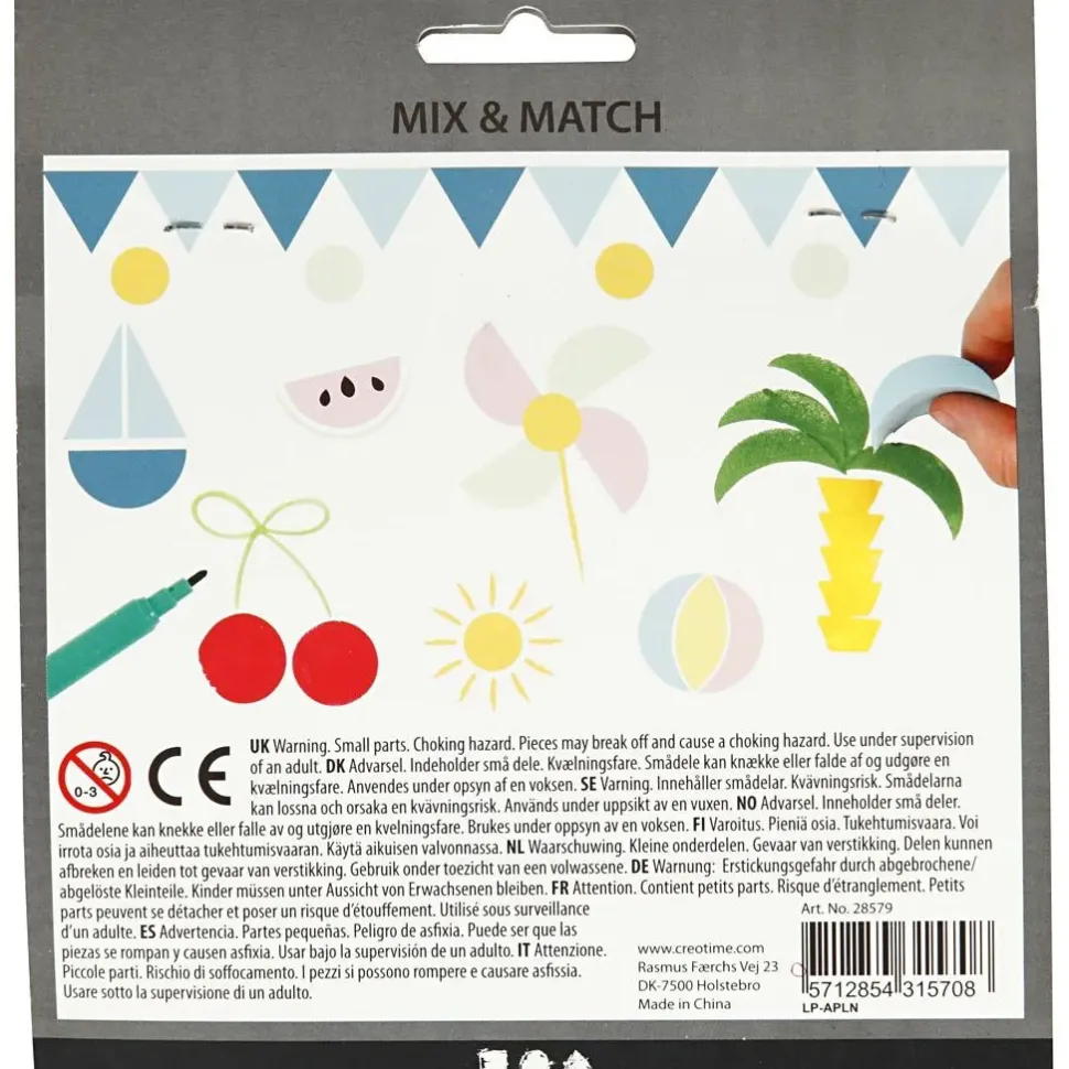 Mosgummistempler, 12 Stk