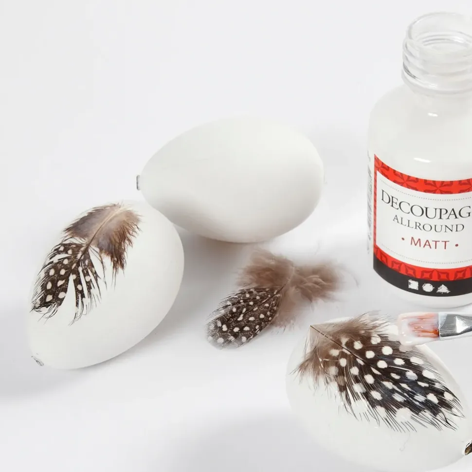 Paskeaeg - H: 4 Cm, Hvide, 18 Stk