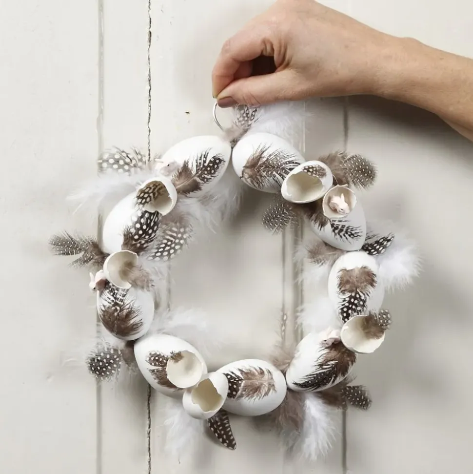 Paskeaeg - H: 4 Cm, Hvide, 18 Stk