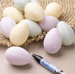 Paskeaeg Af Plast - Pastel, 12 Stk