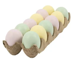 Paskeaeg Af Plast - Pastel, 12 Stk