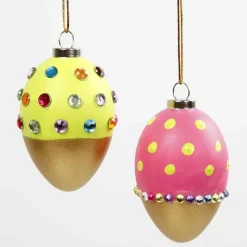 Paskeaeg Af Plast, 12 Stk - H: 6 Cm