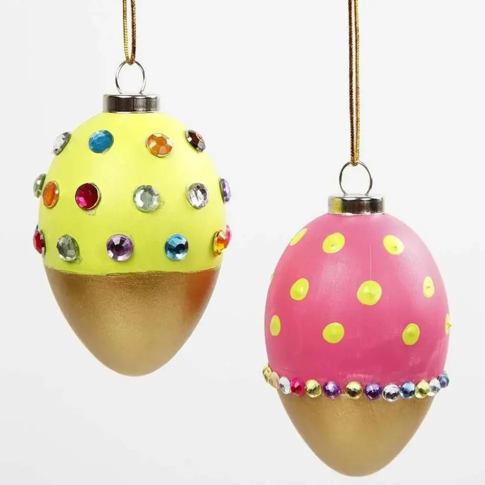 Paskeaeg Af Plast, 12 Stk - H: 6 Cm