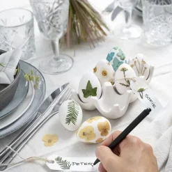 Paskeaeg Af Plast, 12 Stk - H: 6 Cm