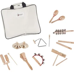 Percussionsaet Med 9 Instrumenter