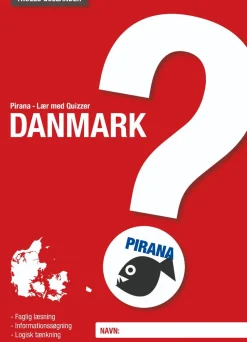 Pirana Traeningshaefte - Lær Med Quizzer: Danmark
