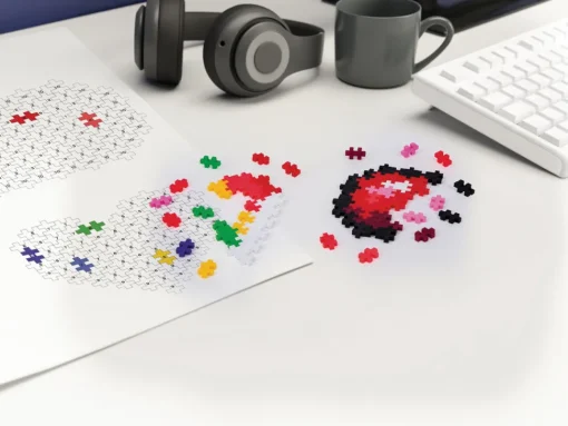Plus-Plus - Puzzle By Number, Hjerter 250 Stk