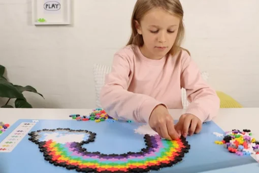 Plus-Plus - Puzzle By Number, Regnbue 500 Stk