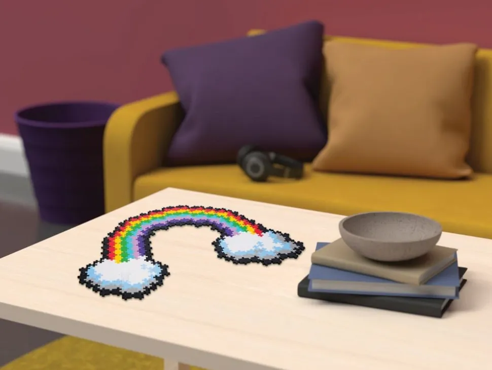 Plus-Plus - Puzzle By Number, Regnbue 500 Stk