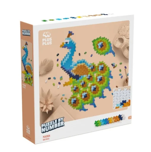 Plus-Plus - Puzzle By Number, Pafugl 800 Stk