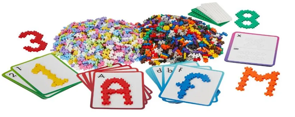 Plus-Plus Abc + 123 Mix Inkl. Kasse, 2.000 Stk