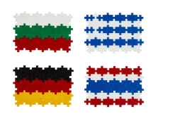 Plus-Plus- Lær At Bygge Verdensflag, 700 Stk