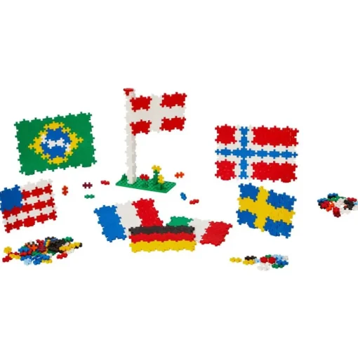Plus-Plus- Lær At Bygge Verdensflag, 700 Stk