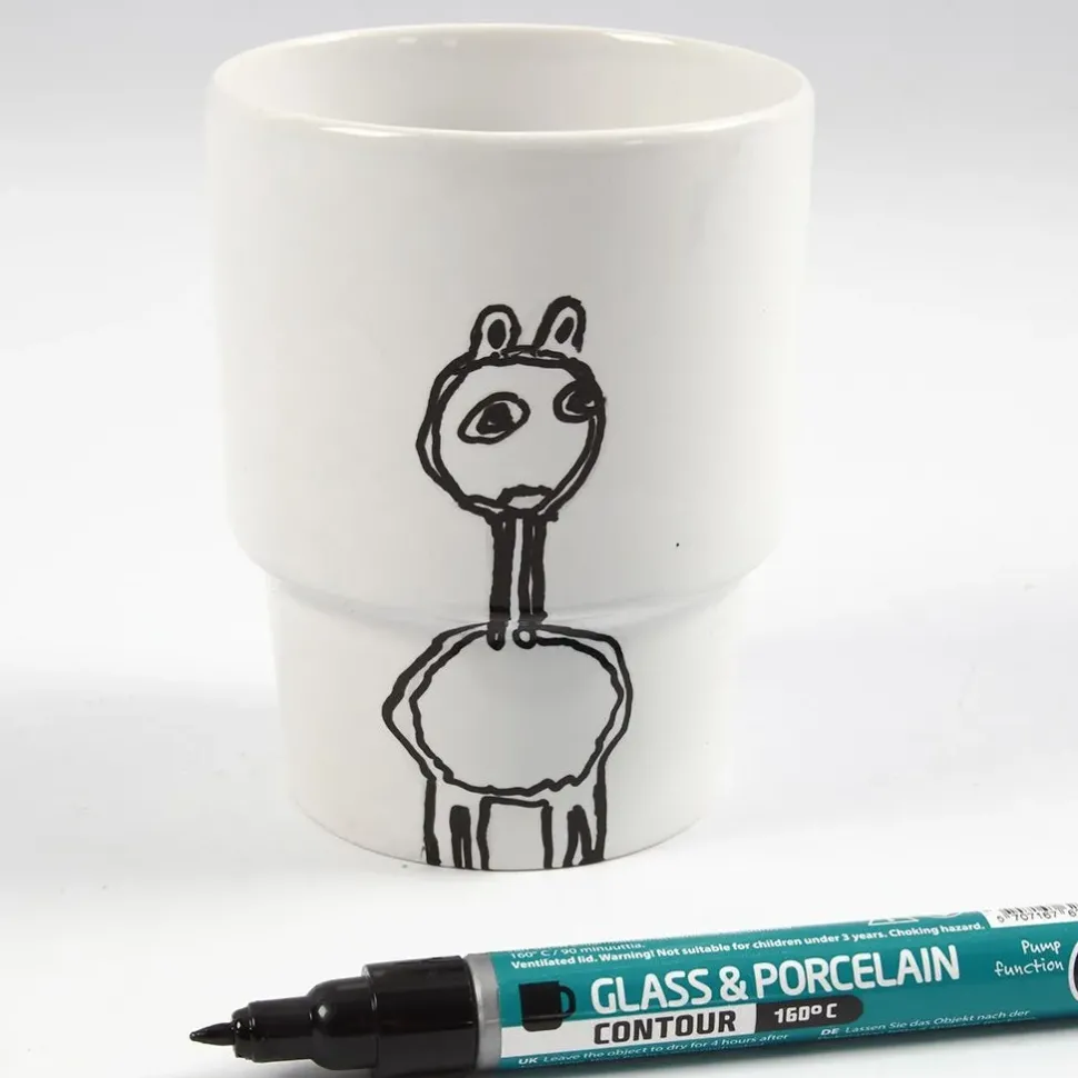 Porcelaenskrus, 2 Stk