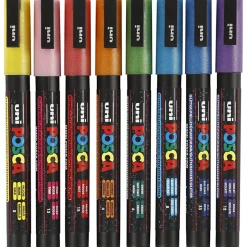 Posca Tusser Pc-3M - Glitter, 8 Stk.