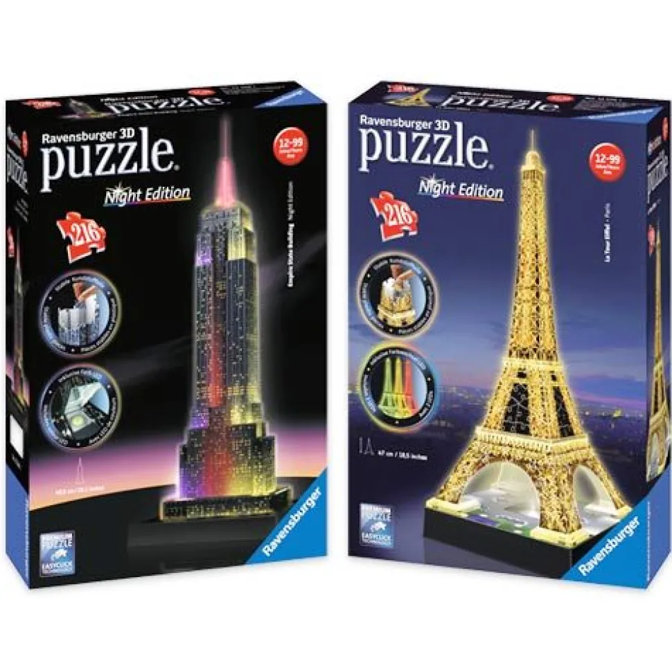 Puslespil 3D Med Led Lys, 216 Brikker