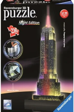Puslespil 3D Med Led Lys, 216 Brikker