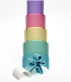 Regnbue I Silikone - Pastel, 6 Dele