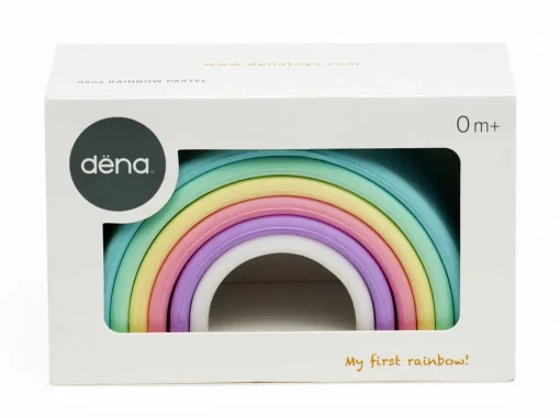 Regnbue I Silikone - Pastel, 6 Dele