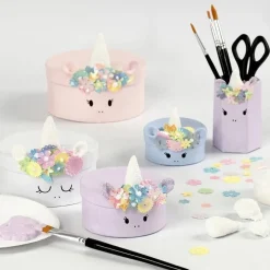 Runde Aesker Af Pap, 4 Stk